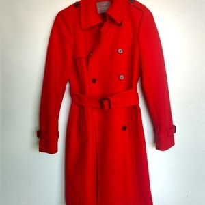 J CREW Nello Gori Wool Cashmere Trench. I have never worn this coat outside.